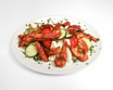 Putenstreifen Salatplatte